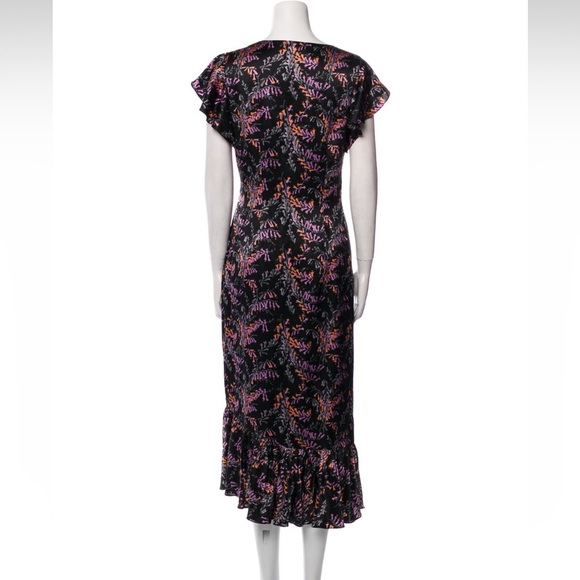 Cinq A Sept Nannon Floral Short Sleeve Dress size 4 midi as seen on tv - Picture 6 of 6